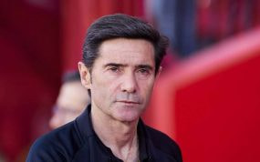Marcelino, en un partido cuando dirigía al Athletic.