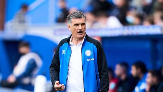 Mendilibar en su etapa como entrenador del Alavés.