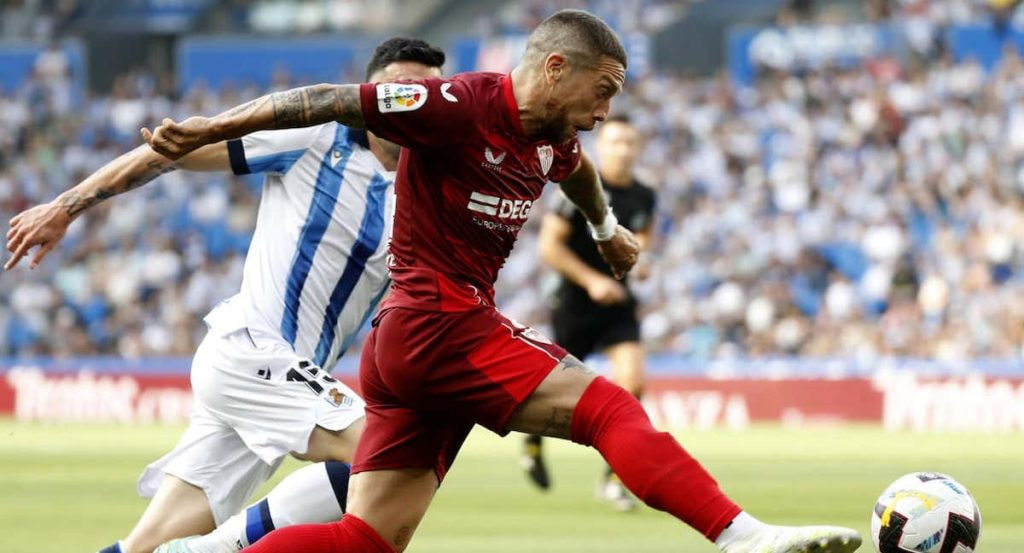 Papu Gómez, en un partido del Sevilla.