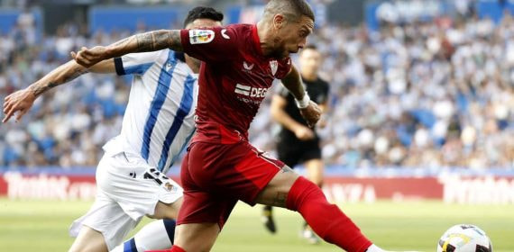 Papu Gómez, en un partido del Sevilla.