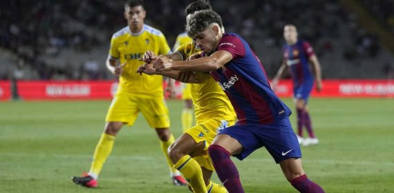 Abde, durante el partido ante el Cádiz.