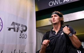 Alexander Zverev durante su participación en el ATP 500 de Halle.