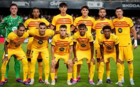 Este fue el equipo titular ante el Valencia en el primer partido de Liga.