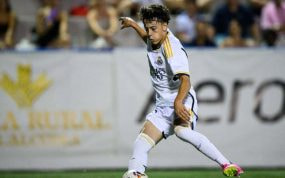 Paulo Iago, en un partido de esta temporada con el Juvenil A del Real Madrid.
