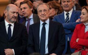 Rafaél Louzán, junto a Florentino Pérez.