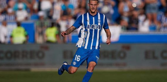 Rafa Marín, en un partido del Alavés.