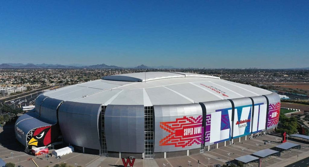 El State Farm Stadium de Arizona, la sede de la Super Bowl LVII