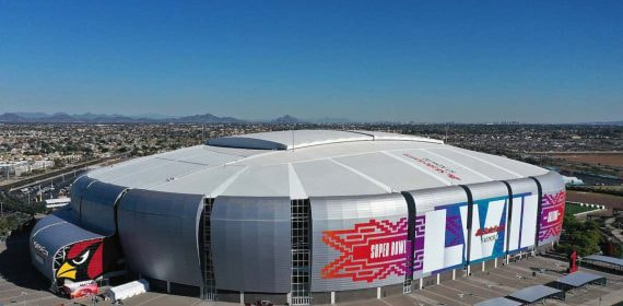 El State Farm Stadium de Arizona, la sede de la Super Bowl LVII