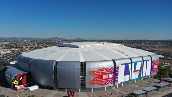 El State Farm Stadium de Arizona, la sede de la Super Bowl LVII