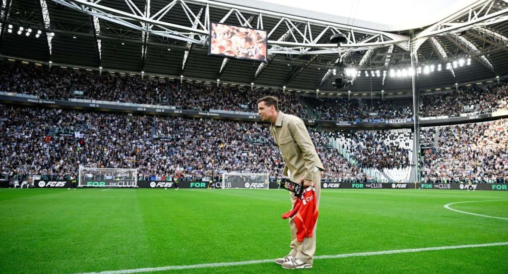 Szczesny, en su homenaje hace apenas unos días como futbolista de la Juventus.