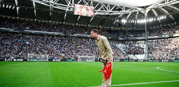 Szczesny, en su homenaje hace apenas unos días como futbolista de la Juventus.