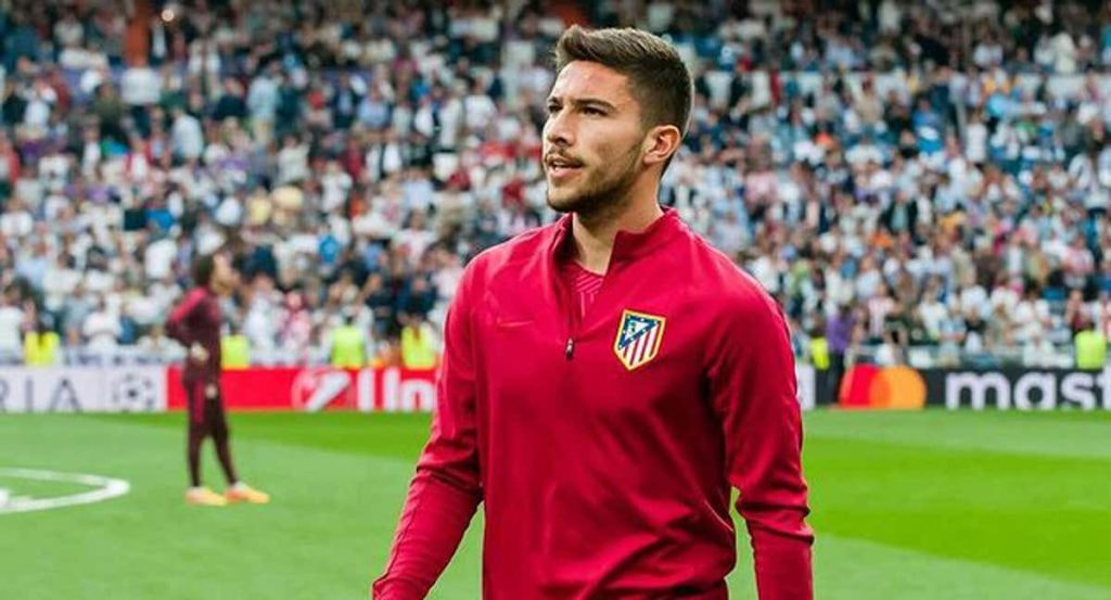 Tachi, durante un partido con el Atlético de Madrid.