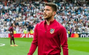 Tachi, durante un partido con el Atlético de Madrid.
