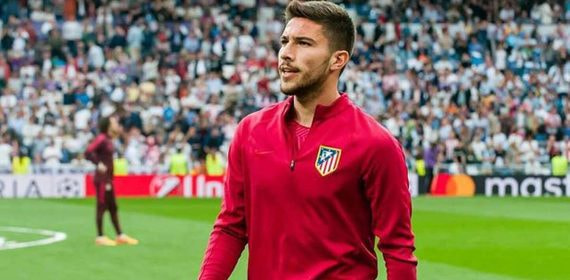 Tachi, durante un partido con el Atlético de Madrid.