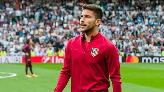 Tachi, durante un partido con el Atlético de Madrid.