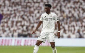 Tchouameni, con el Real Madrid.