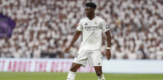 Tchouameni, con el Real Madrid.