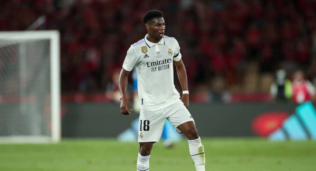 Tchouameni durante la final de Copa del Rey.