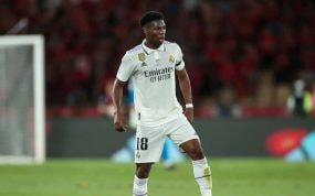 Tchouameni durante la final de Copa del Rey.