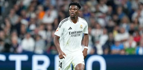 Tchouameni, durante un partido de Liga.