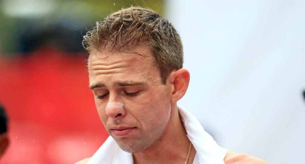 Galen Rupp, uno de los pocos deportistas que aún utilizan tiras nasales.
