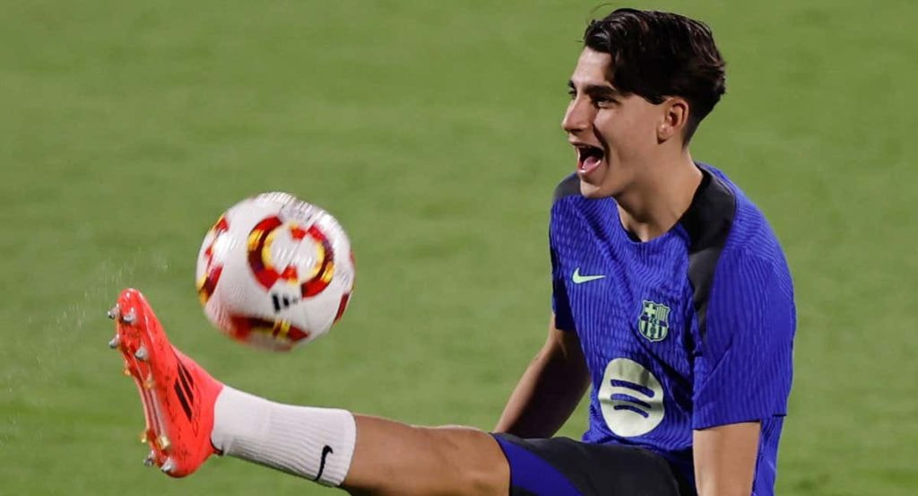 Toni Fernández, el delantero del FC Barcelona.