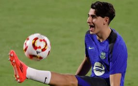 Toni Fernández, el delantero del FC Barcelona.