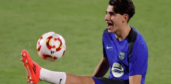Toni Fernández, el delantero del FC Barcelona.