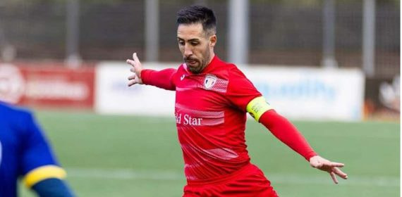 Dani Toribio, jugando con el FC Santa Coloma de Andorra.