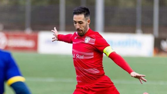 Dani Toribio, jugando con el FC Santa Coloma de Andorra.