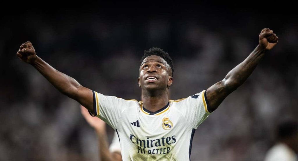 Vinicius, con el Real Madrid.