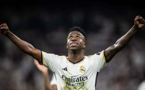 Vinicius, con el Real Madrid.