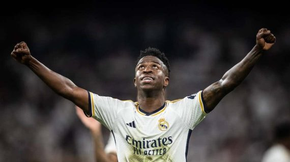 Vinicius, con el Real Madrid.