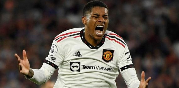 Marcus Rashford, jugador del Manchester United.