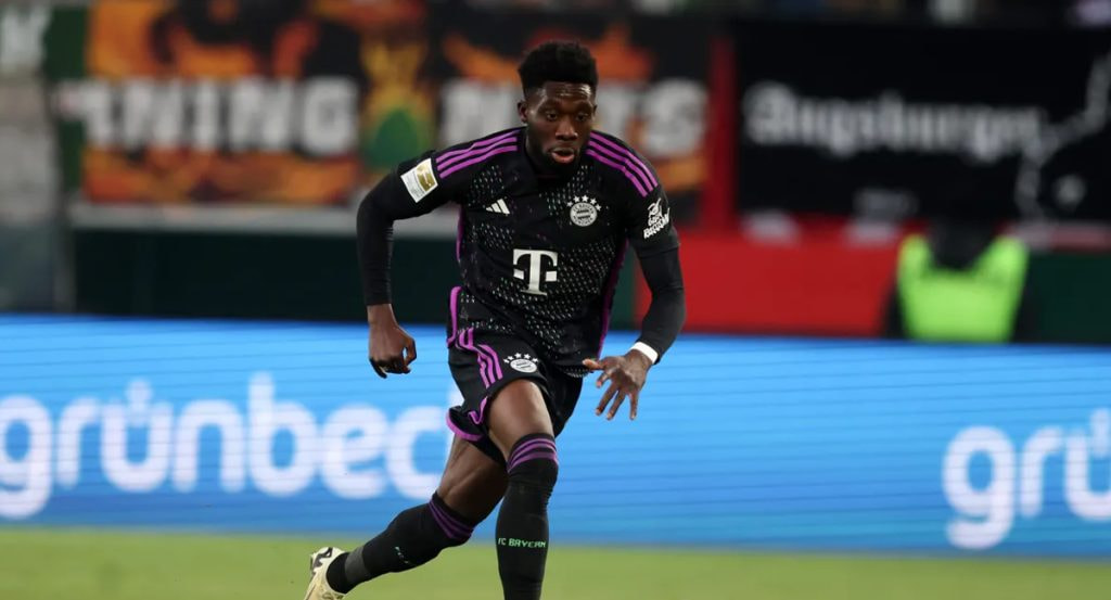 Alphonso Davies, durante un partido del Bayern de Múnich.