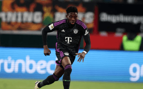 Alphonso Davies, durante un partido del Bayern de Múnich.