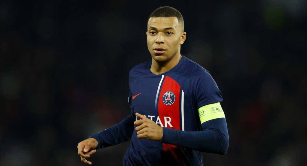 Kylian Mbappé, durante el PSG-Newcastle.