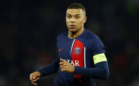 Kylian Mbappé, durante el PSG-Newcastle.
