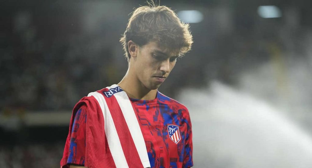 Joao Félix en el partido del Atlético contra el Rayo Vallecano