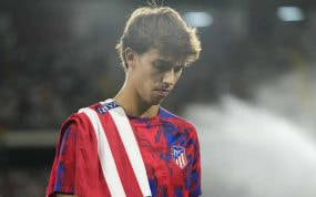 Joao Félix en el partido del Atlético contra el Rayo Vallecano