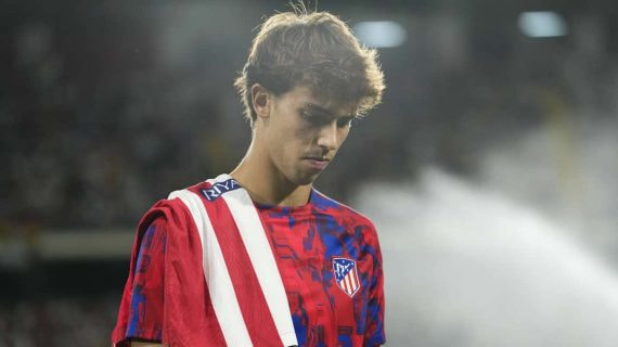 Joao Félix en el partido del Atlético contra el Rayo Vallecano