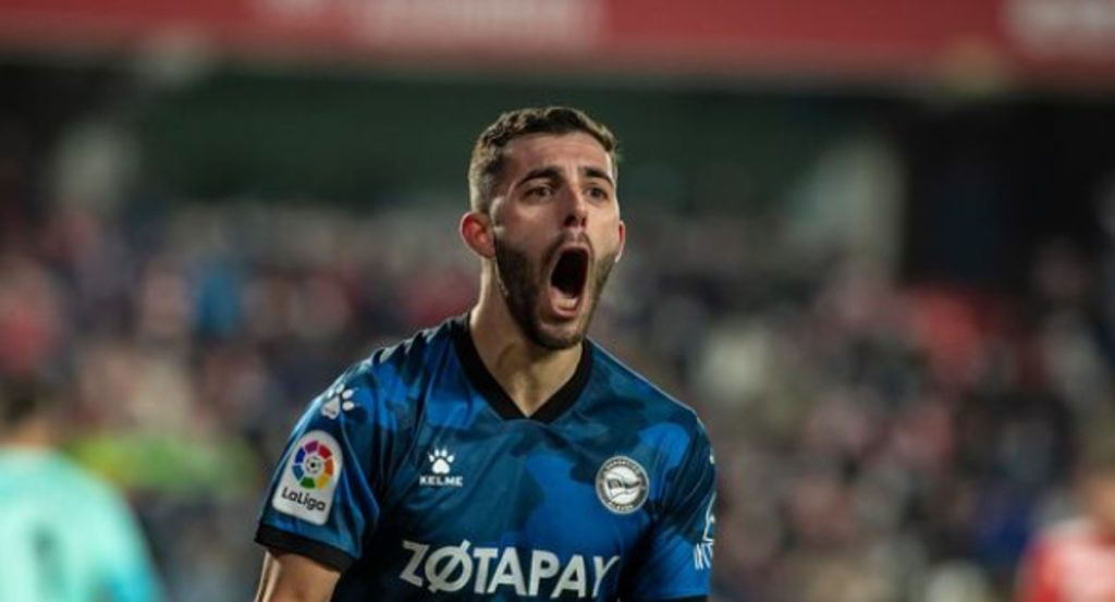 Luis Rioja con el Alavés.