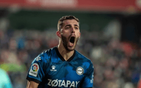 Luis Rioja con el Alavés.