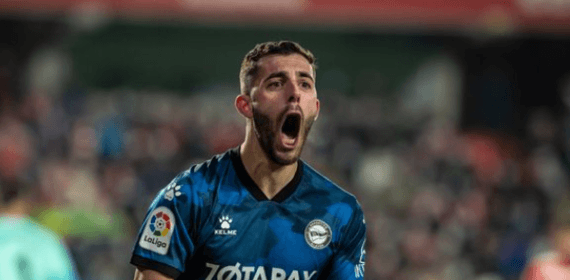 Luis Rioja con el Alavés.