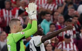 Lunin ya fue titular en San Mamés ante el Athletic en la primera jornada.