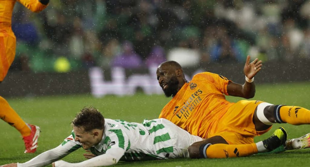 Rüdiger, en la acción del