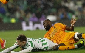 Rüdiger, en la acción del