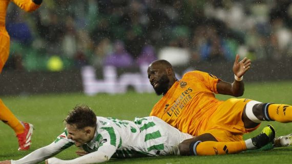 Rüdiger, en la acción del