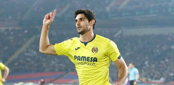 Gonçalo Guedes celebra un gol