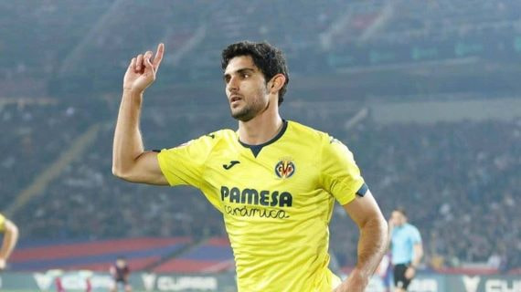 Gonçalo Guedes celebra un gol